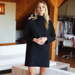 Emerson Fry EDIE TURTLENECK DRESS - BLACK PONTE